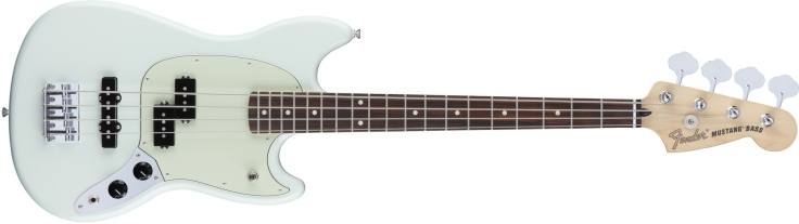 Fender Mustang Bass PJ in Sonic Blue
