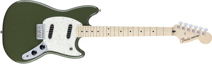 Fender Mustang in olive